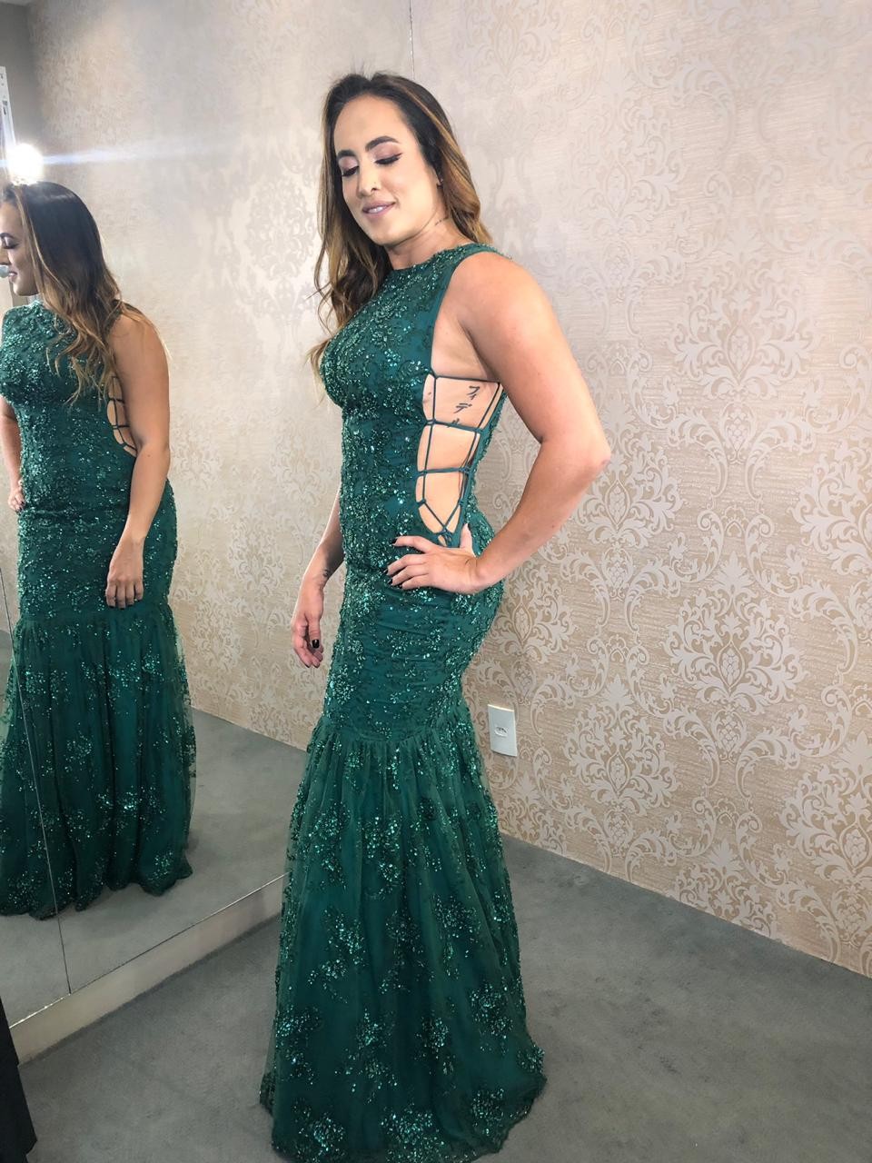vestido verde agilita