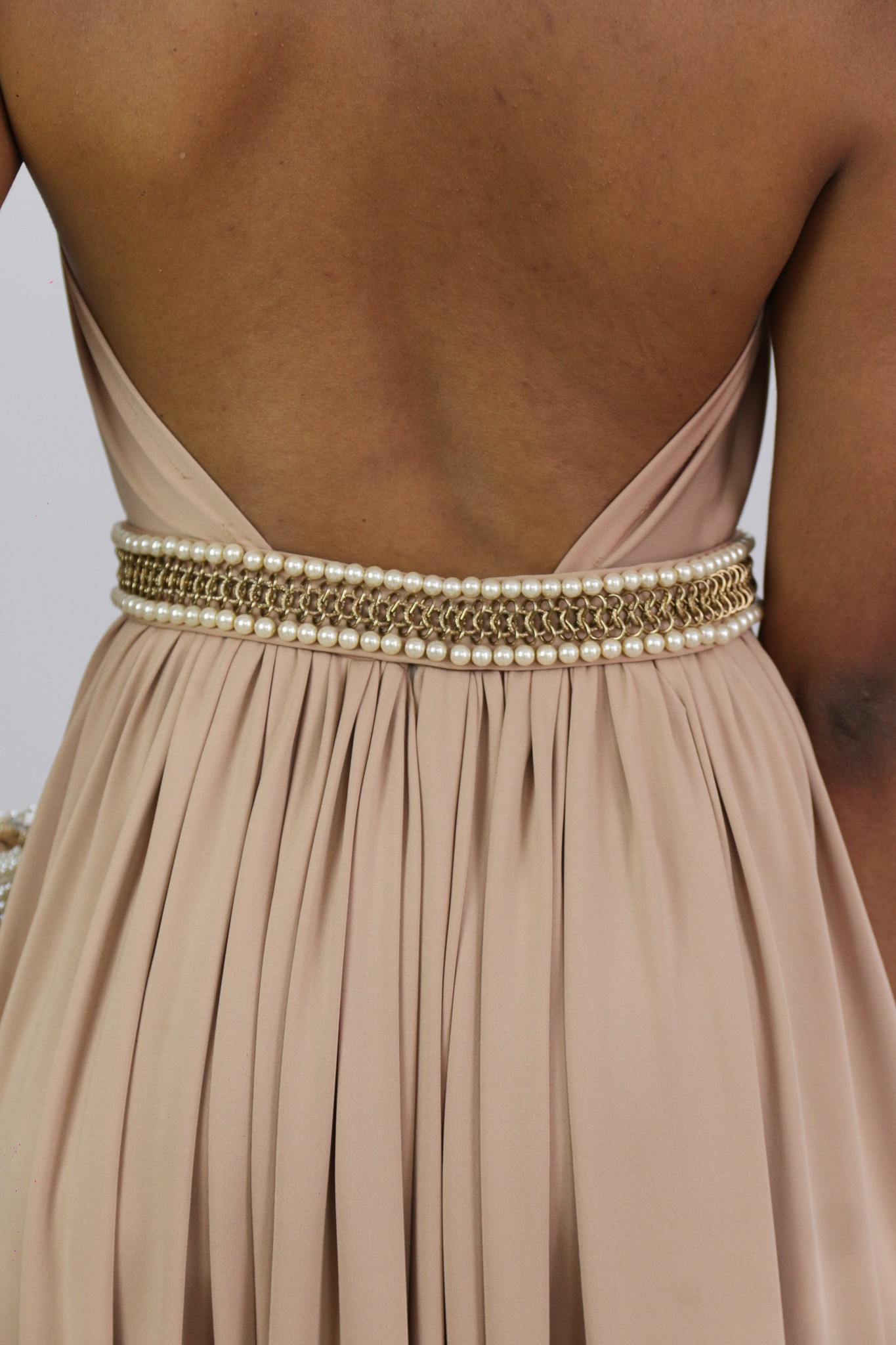 Vestido com cinto cheap bordado