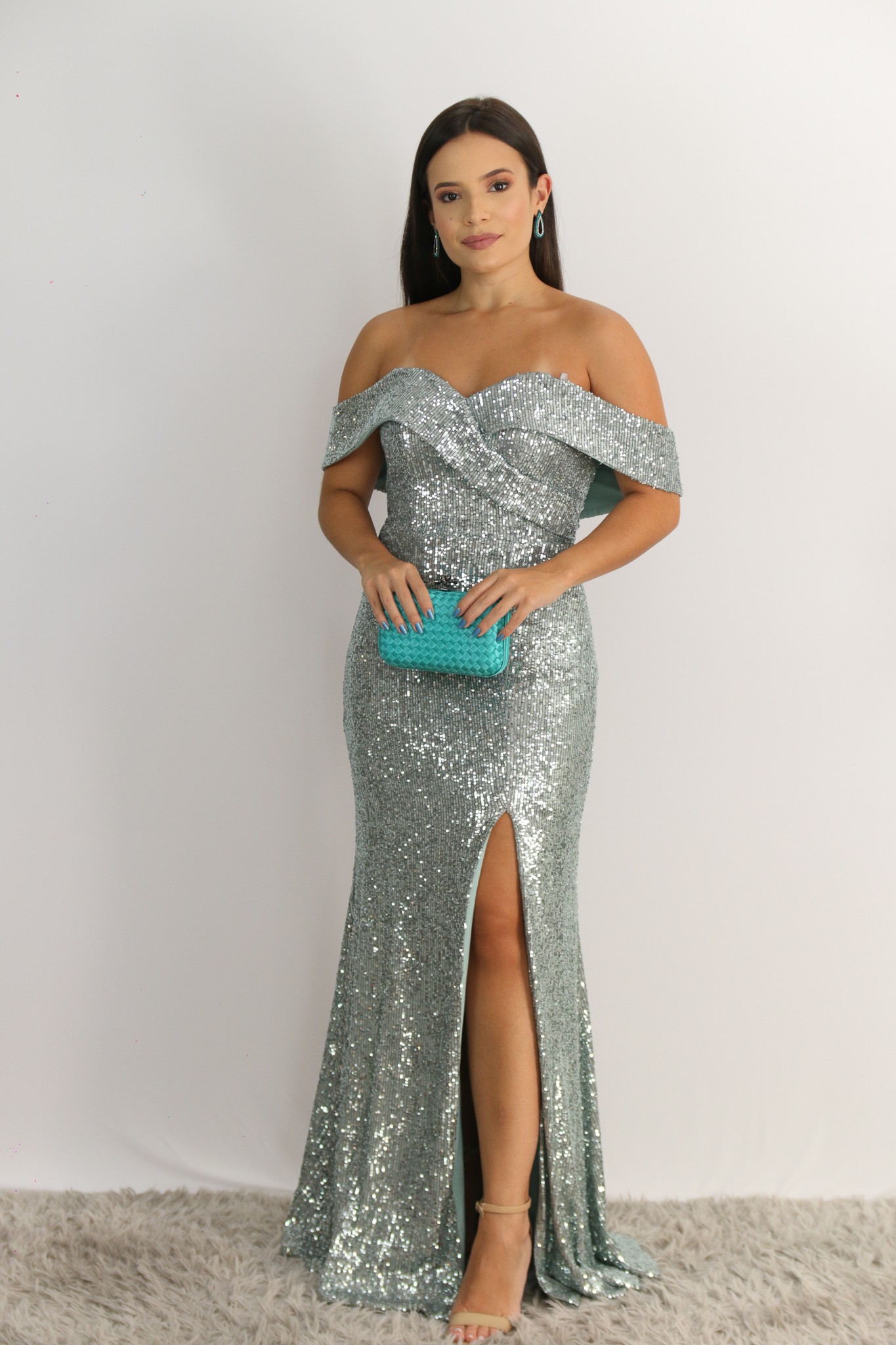 Vestido sereia paete online