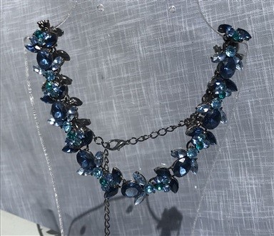 Colar Choker Azul Iris