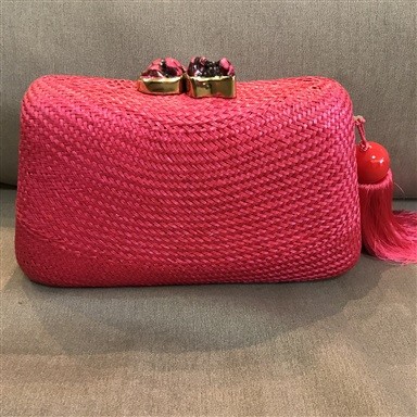 Clutch Empório Palha Melancia
