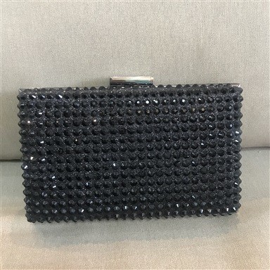 Clutch Preta com Brilho