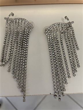 Ear Cuff Prata Franja