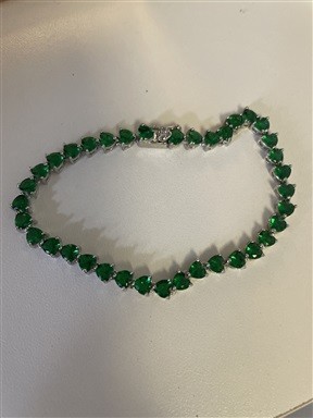 Pulseira Strass Verde
