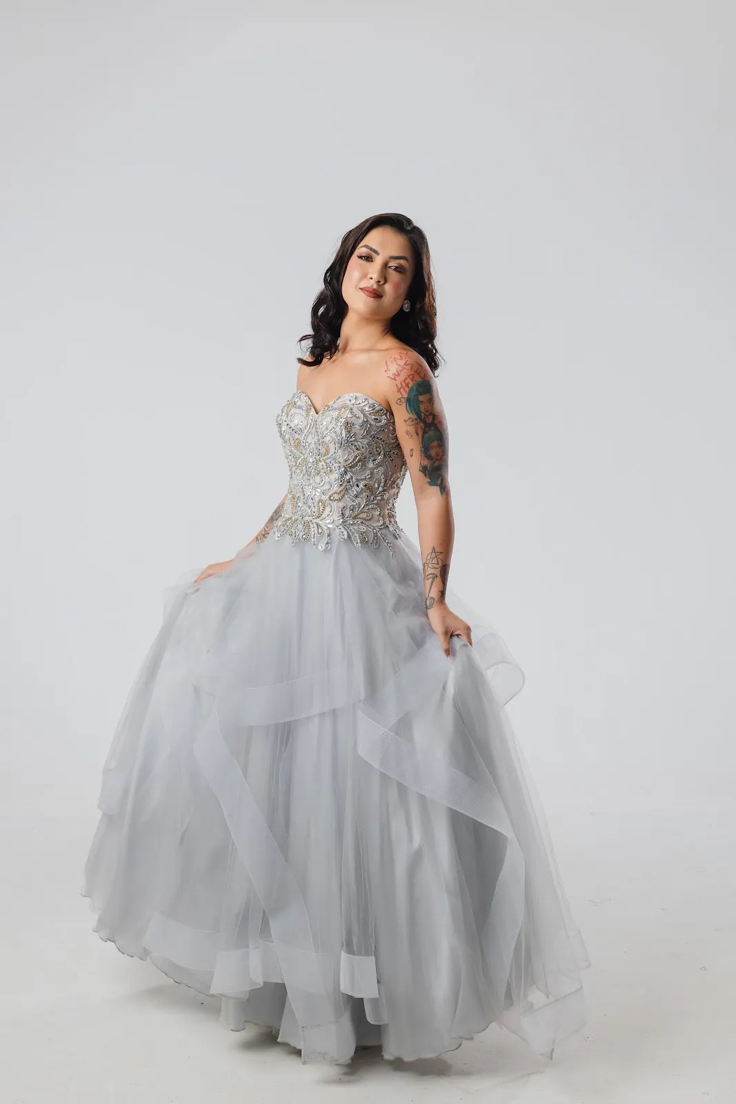 Vestido Cinza Princesa TQC