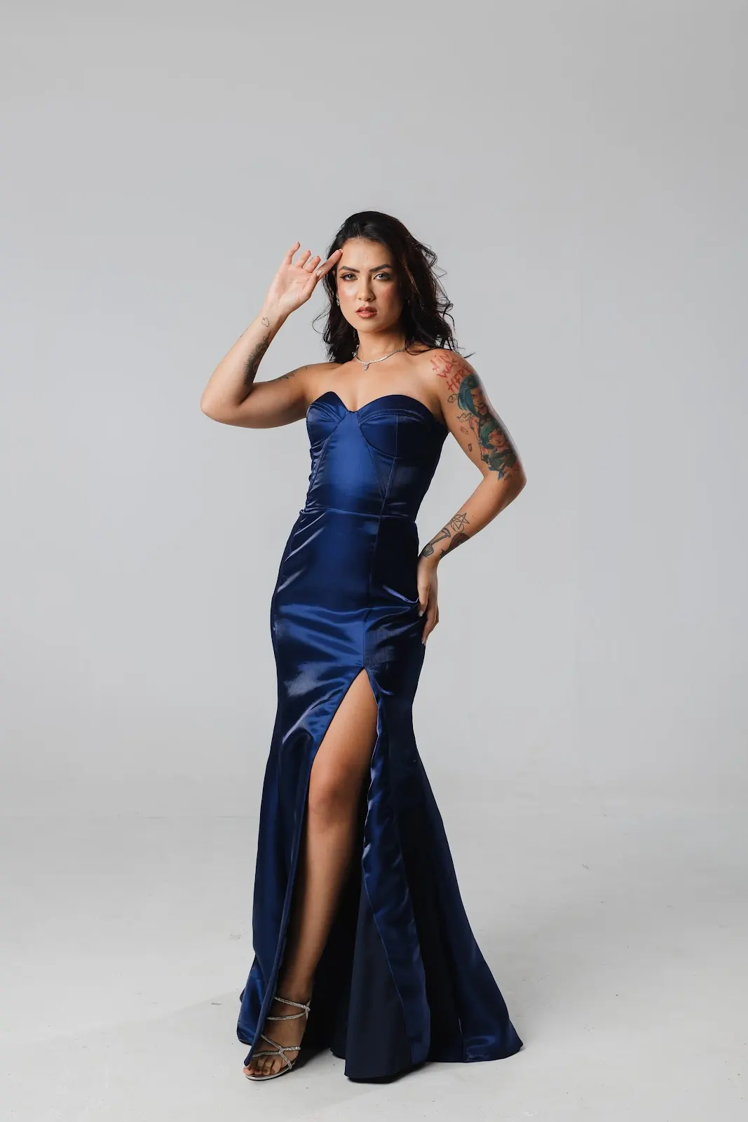 Vestido Azul Marinho Glow TQC