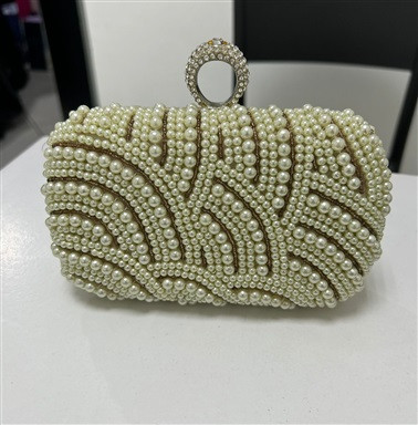 Clutch Pérola e Dourada