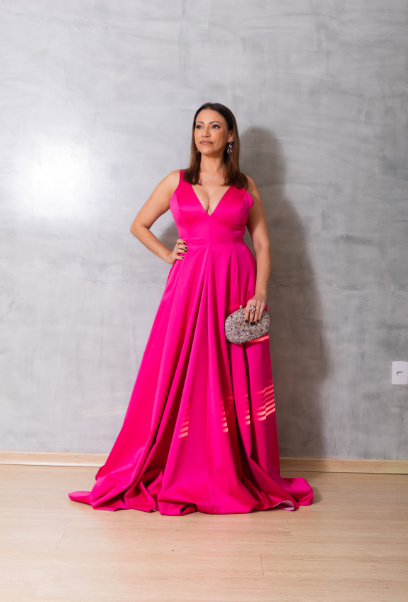 Vestido Longo Pink 