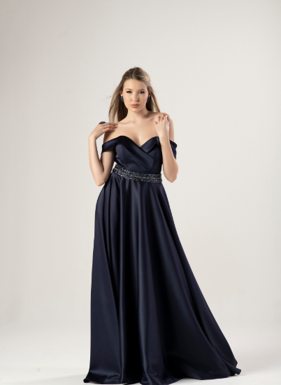Vestido Azul Marinho Princesa