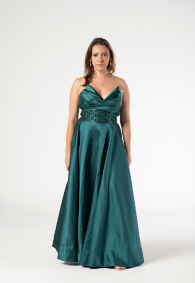 Vestido Verde Esmeralda Tomara - Que - Caia