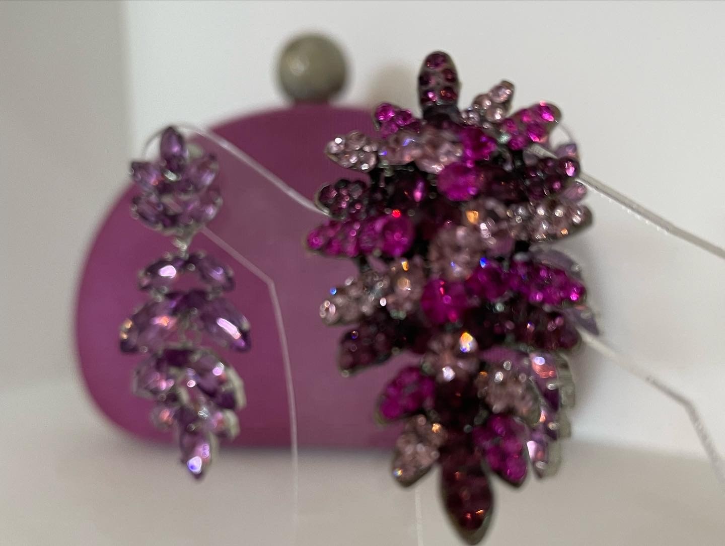 Brinco Cascata Roxo