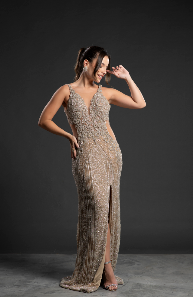 Vestido Prata Helena