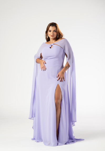 Vestido Lavanda Frente Única
