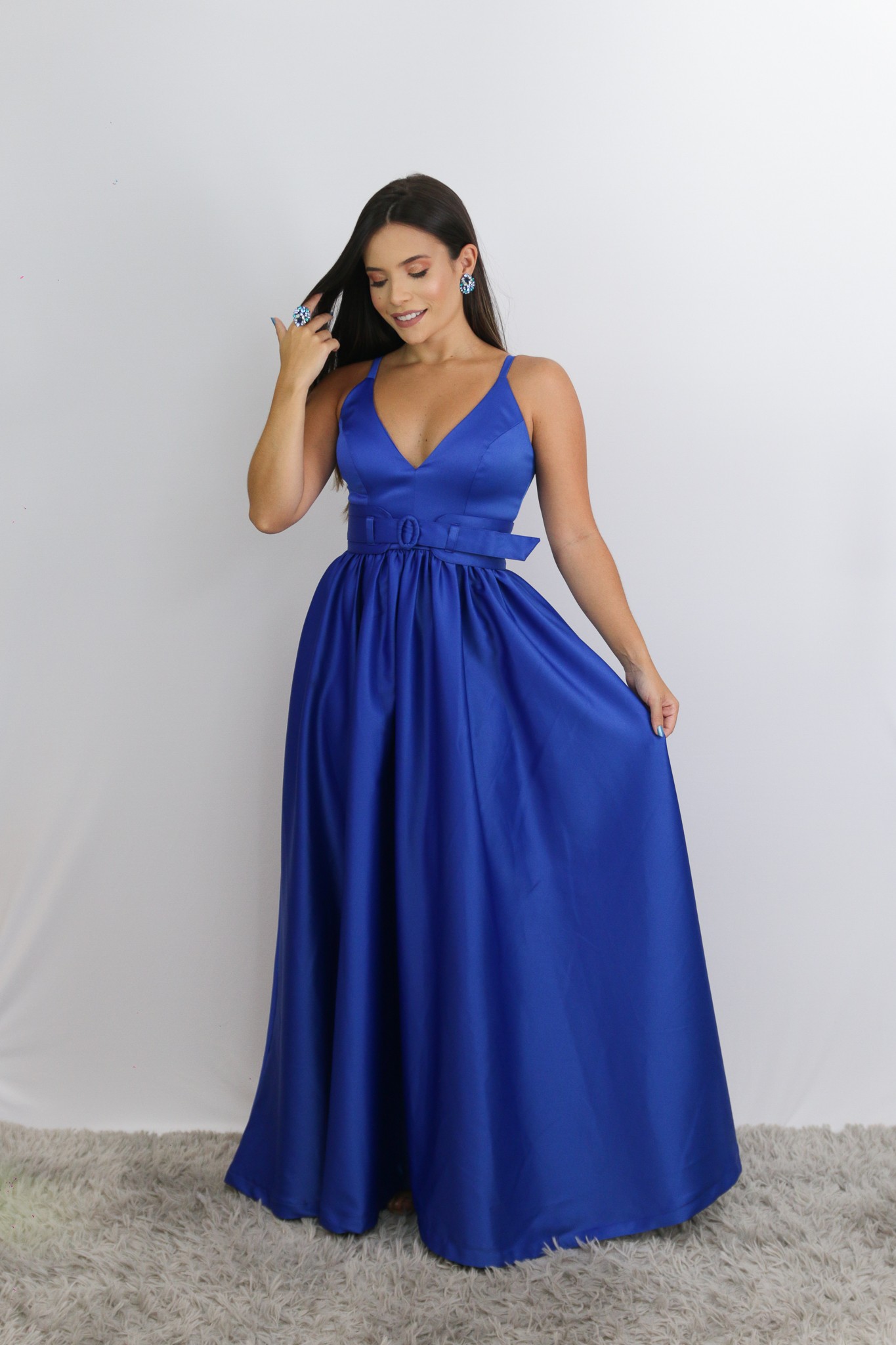 Vestido Laura Azul Royal