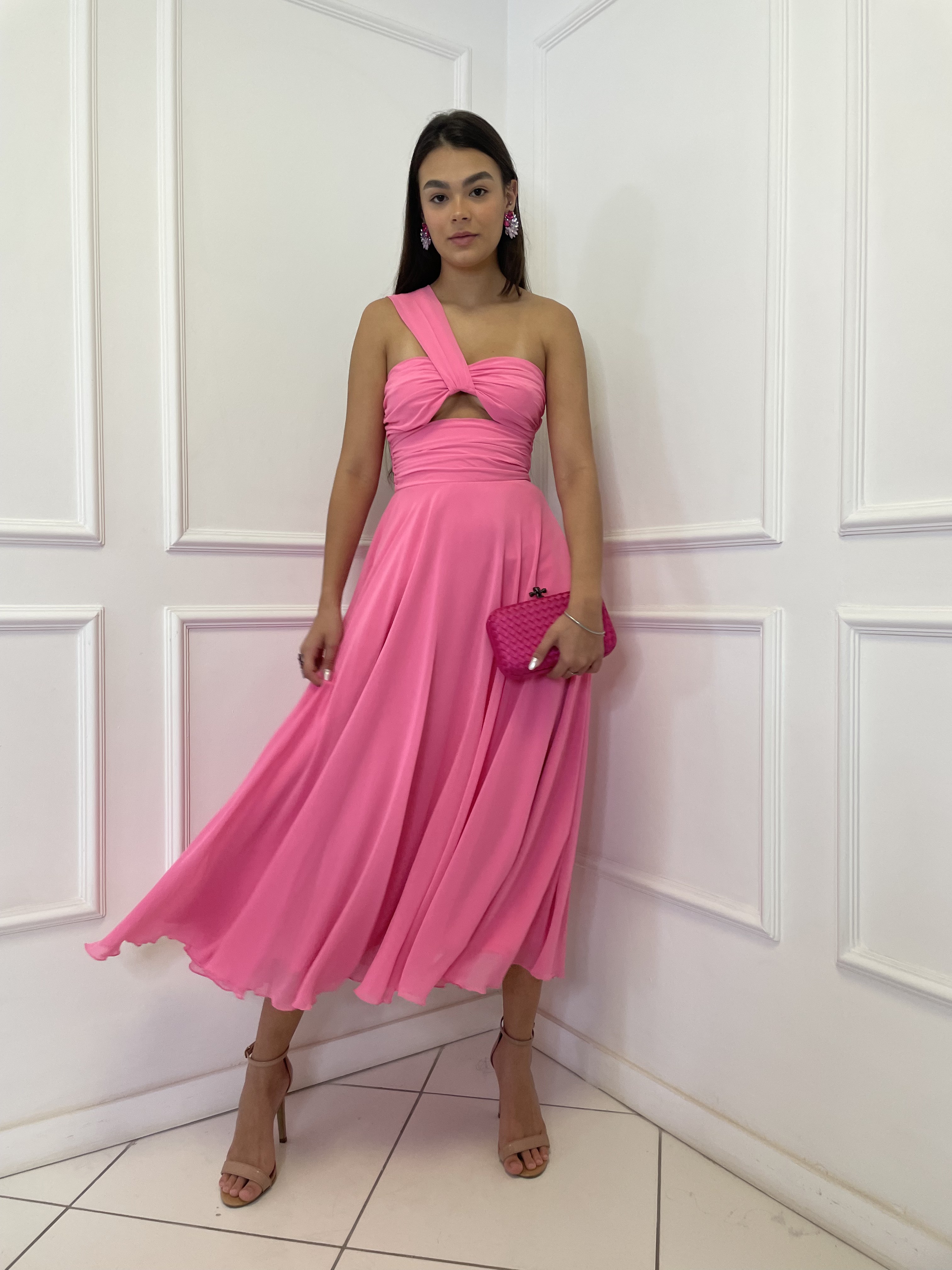 Agilitá Midi Rosa Chiclete 