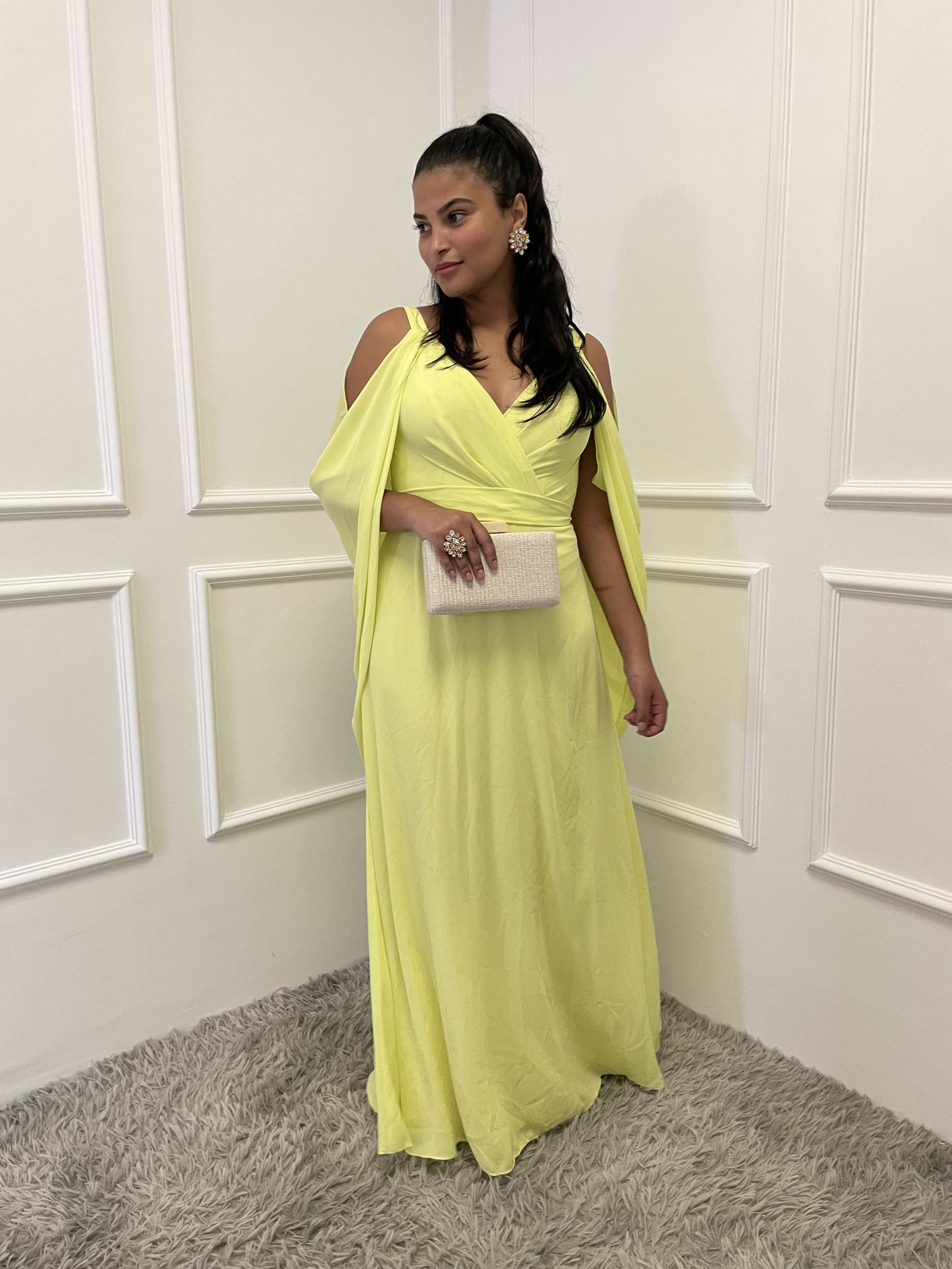 Vestido Verde Lima Fluido
