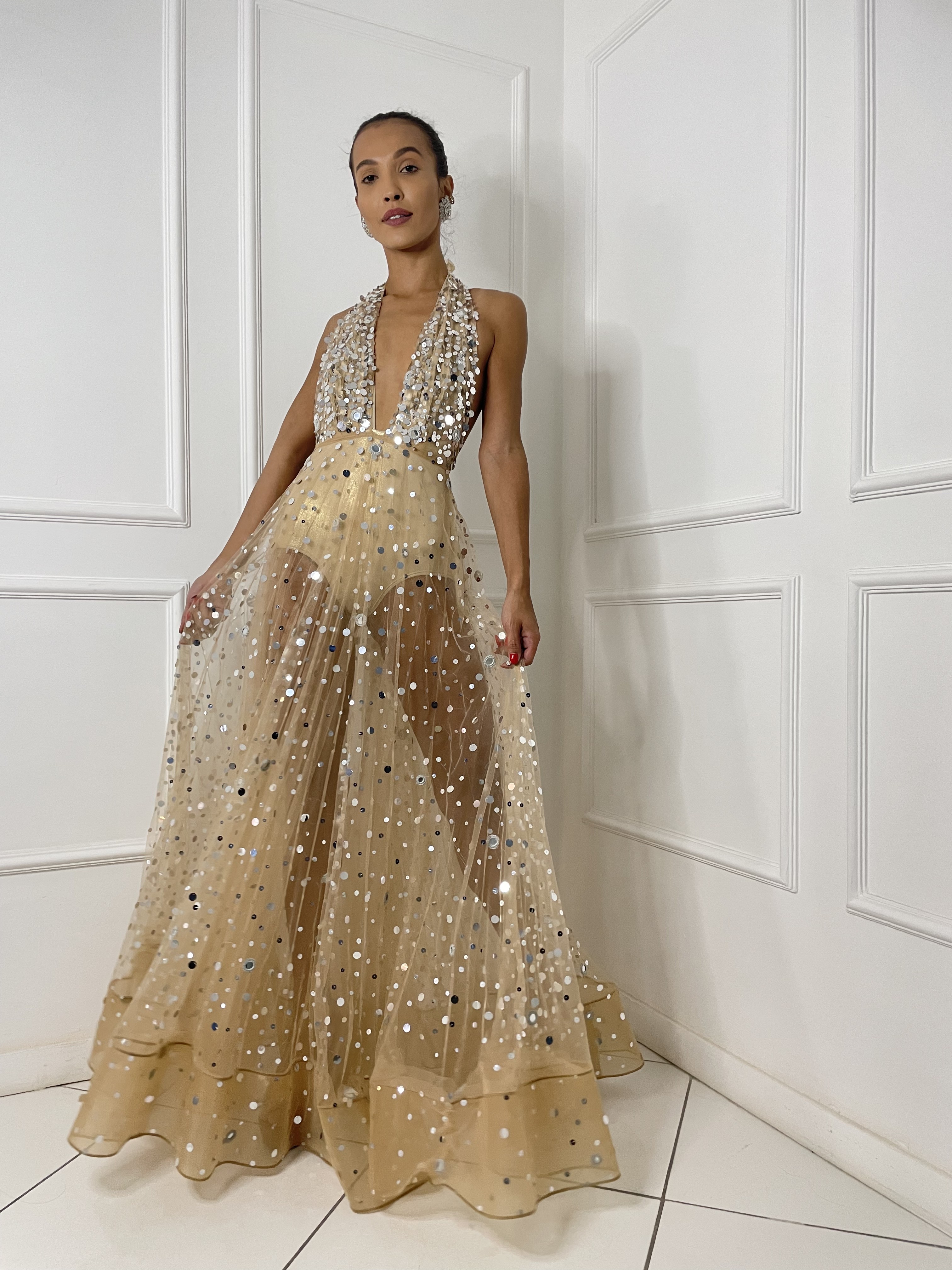 Vestido Fabulous Agilitá Tule Bordado 