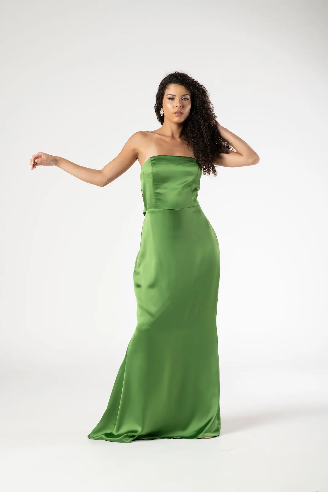 Vestido Verde Menta Fecho Metal Costas TQC