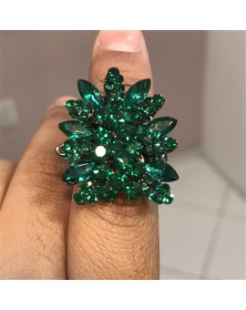 Anel Star Verde Esmeralda