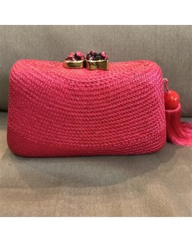 Clutch Empório Palha Melancia