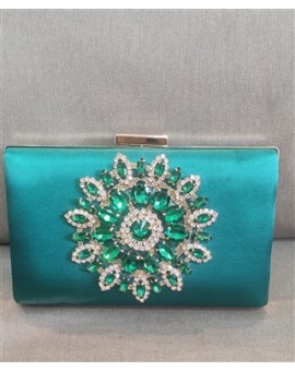Clutch Verde Bordada