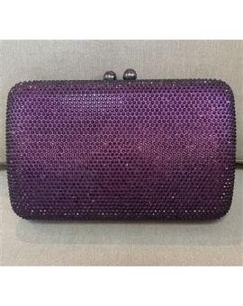 Clutch Brilho Roxa