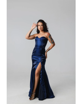 Vestido Azul Marinho Glow TQC