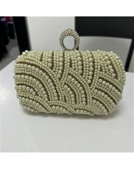 Clutch Pérola e Dourada