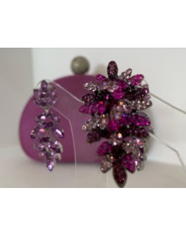 Brinco Cascata Roxo