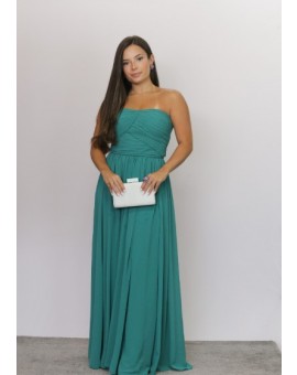 Vestido Verde Bojo Plissado Tomara - Que - Caia