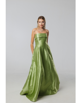 Vestido Verde Princesa Bolso TQC