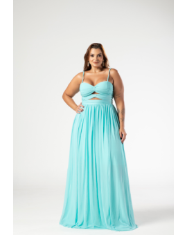 Vestido Tiffany Drapeado Recortes