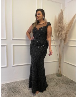 Vestido Preto Bordado