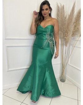 Vestido Verde Esmeralda Tomara - Que - Caia