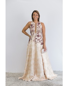 Nude Princesa Bordado - M.Rodarte