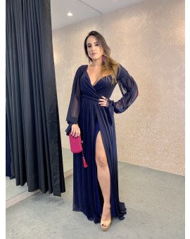Vestido Suendy Azul Marinho