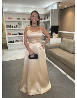 Vestido Dourado Princesa