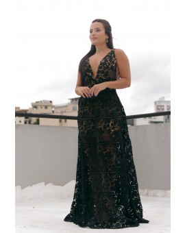 Vestido Agilitá Preto Renda 