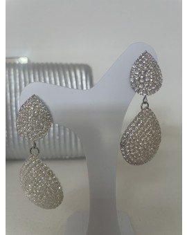 Brinco Strass Gota