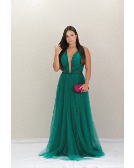 Vestido Verde Esmeralda Tule