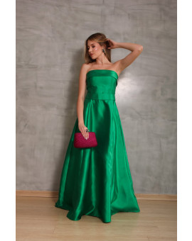 LONGO ALFAIATARIA TQC EVASE VERDE BANDEIRA COM CINTO