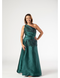 Vestido Verde Ombro Único