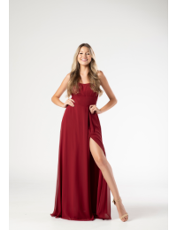 Vestido Terracota Alcinha Cruzado nas Costas