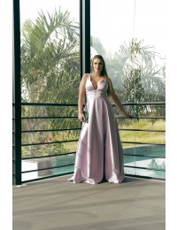 Vestido Lavanda Tiras nas Costas