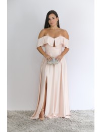 Vestido Rosê Ombro a Ombro