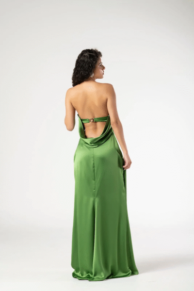 Vestido Verde Menta Fecho Metal Costas TQC - Imagem 2