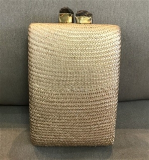 Clutch Empório Palha Dourada