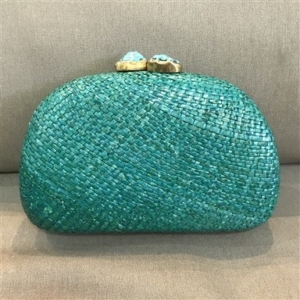 Clutch Empório Palha Verde