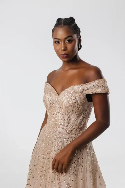Vestido Rosa Claro Bordado - Imagem 2