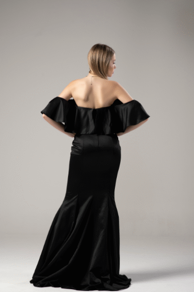 Vestido Preto Ombro a Ombro Sereia - Imagem 2